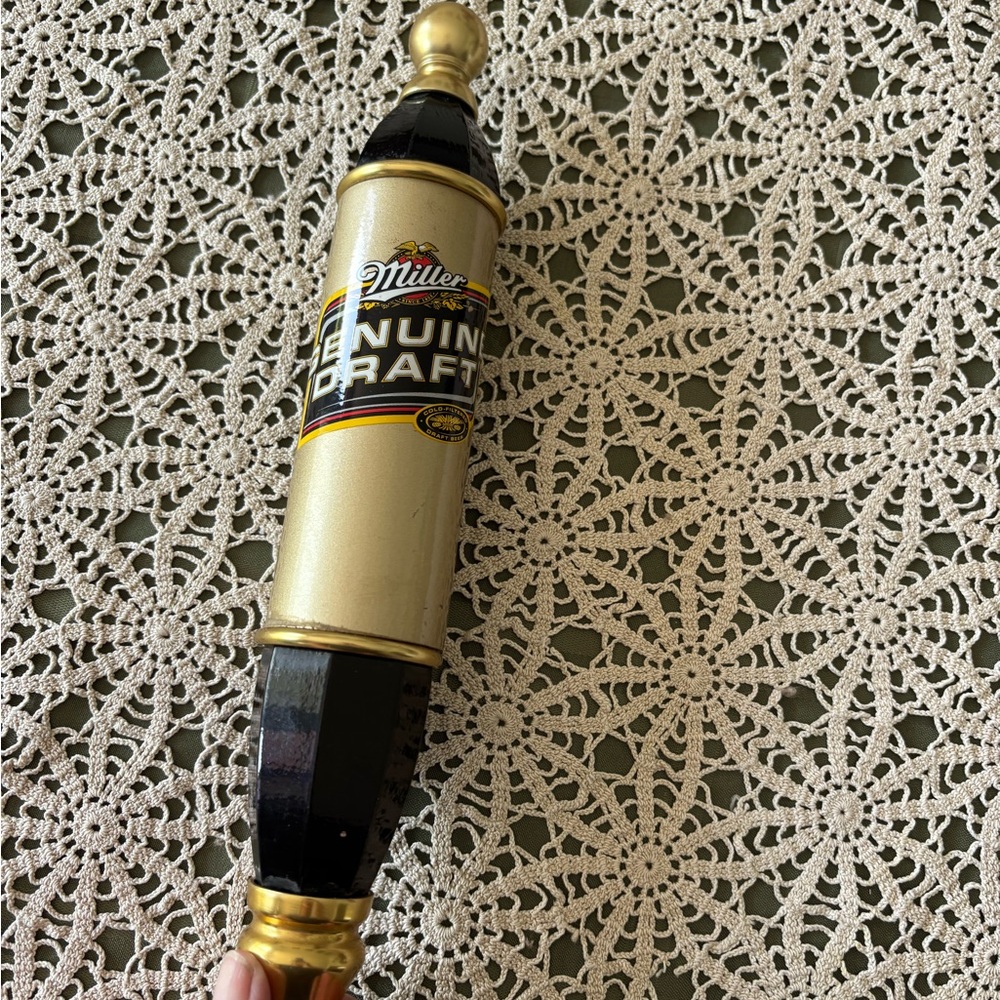 Miller Genuine draft beer torpedo tap handle. Preloved. Light wear. 12”, video - Picture 7 of 12